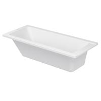 Duravit D-Code  Ванна акриловая 1600х700 мм см, встраиваемая, с 1 наклоном для спины, выпуск в зоне ног, цвет белый