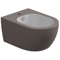 Биде подвесное биколор GSG Ceramic Design Like LKBISOBI000/029, White/Tortora Matt