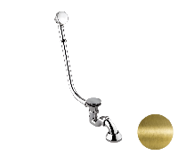 Слив-перелив click-clack для ванны Remer 96LICCVO, состаренная латунь