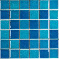 Кер. мозаика 48x48 Crackle Blue Mixed Glossy (LWWB84555) 306х306х6