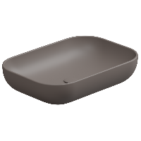 Раковина накладная 60x42 см GSG Ceramic Design Easy EALAVRE60029, Tortora Matt