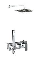 AQG Bold, душевой комплект EC240 на 2-3 потребителя, с настенным кронштейном, цвет хром