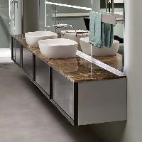 ANTONIO LUPI AYATI Излив для раковины 198 мм., настенный, внешняя часть, полированная нержавеющая сталь