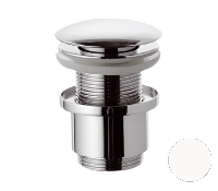 Донный клапан без перелива 1”1/4 Remer 904CC2114BO, белый матовый