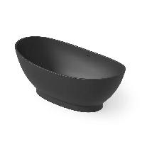 DEA DESIGN Elegant Ванна отдельностоящая 155x78xh58 см, материал: Solid Surface искуственный камень, цвет: Black №16