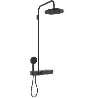 Ideal Standard Ceratherm Solos Душевая стойка, термостат, верхний душ 30см, руч.душ 13см, шланг 175см, цвет: Черный матовый