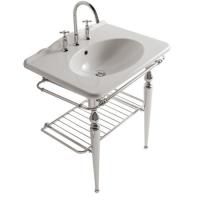 GLOBO Paestum Раковина подвесная/на мебель75*55см с 1 отв. под смеситель, с комплектом креплений, цвет: белый