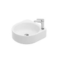 Artceram WONDER  Раковина накладная/подвесная 48х44 см, с 1 отв под смеситель, цвет белый + покр SANIGLAZE