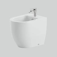 Artceram MONET Биде напольное приставное 36 x 54 h48 см, 1 отверстие, цвет белый глянец SANIGLAZE