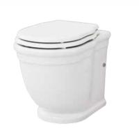 Artceram HERMITAGE Унитаз пристенный , выпуск в стену, белый, 36х55см (крепеж в комплекте, хром)