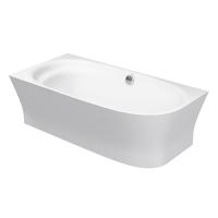 Duravit Cape Cod Ванна угол слева, с бесшовной панелью и ножками 1900x900mm с наклоном для спиныl