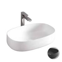 ArtCeram COGNAC Раковина накладная , 55х35 см, без отв под смеситель, без слив-перелива, цвет grigio oliva (НЕ произв!)