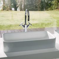 BETTEART Раковина на столешницу, 80х40хh11 cм,эмалированная,без отверстия под смеситель и перелива,с крепежом,цвет белый