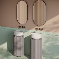 Artceram BRERA Раковина накладная Ø 43 h 15, без отв под смеситель, цвет белый глянцевый