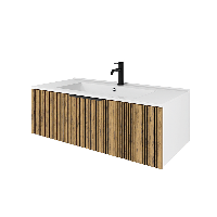 Тумба под раковину/столешницу Кито, Белый/Тростник 100