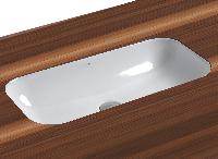 AZZURRA GLAZE Раковина встраиваемая под столешн. без отв. под смеситель 69x38см, цвет белый (СПЕЦцена- НЕ ПРОИЗВ!!!)