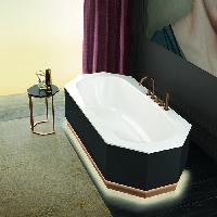 VITAGE milldue edition Dandy Столик 354х354х512 мм., структура матовое розовое золото, столешница глянцевый Grafite