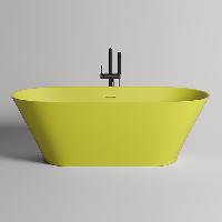 Salini MONA Ванна отдельностоящая 1800×800×595мм, донный клапан "Up&Down", сифон,  слив-перелив, мат-л: S-Stone, матовый, RAL1016. Фурнитура: RAL1016