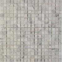 pixmosaic PIX 241 Bianco carrara, чип 15x15 мм, сетка 305х305x4 мм, Полированная