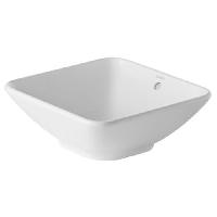 Duravit Bacino Раковина с перел.,  вкл. заглушку для перелива, хром, включая крепление, 420x420мм, Цвет: Белый (Спец.цена из наличия)
