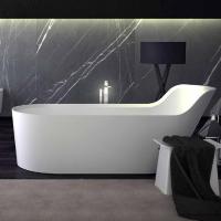 KNIEF Pearl Selected Ванна отдельностоящая 182х81х70/50см со сливом, цвет белый матовый