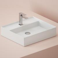 Artceram SCALINO Раковина накладная 55х48 см, с 1 отв под смеситель, с переливом, цвет белый.