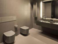 ARMANI ROCA ISLAND Смеситель для биде на 2 отверстия, с хромированным донным клапаном, цвет Nero