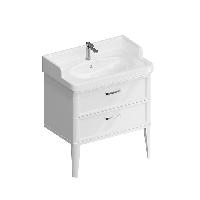 Kerama Marazzi Тумба POMPEI напольная с 2 ящиками 80, белая глянцевая (замена PO.N.80.2\WHT)