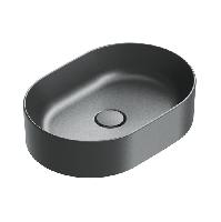 Catalano Zero Раковина настольная без перелива 50x35 h12, без отв. под смеситель, покрытие Cataglaze+, цвет черный матовый