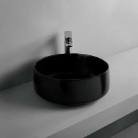 ArtCeram COGNAC Раковина накладная , 35 см, без отв под смеситель, без слив-перелива, цвет черный матовый