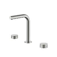 Смеситель на столешницу STICK TOUCH на 3 отв. Nickel Brush