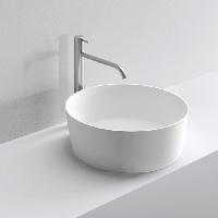 MILLDUE  Раковина чаша  KEEL 45  из CRISTALPLANT ,45х16 см, без отв для смесителя, цвет белый матовый