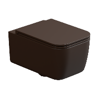 Чаша подвесного унитаза GSG Ceramic Design Brio BRWCSO035, Cacao Matt