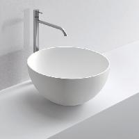 MILLDUE  Раковина чаша  BOWL 45  из CRISTALPLANT ,45х20 см, без отв для смесителя, цвет белый матовый