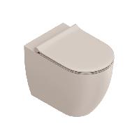 Catalano SFERA Унитаз напольный 55x35, безободковый, универс.слив, смыв Tornado, покрытие Twinglaze+, без крепежа, цвет Seta Satinato