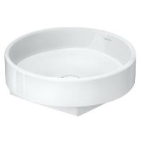 Duravit Balcoon Раковина накладная круглая 450 мм, DuraShield защита от микробов и грязи, без перелива, вкл.д/к с керамикой, белая матовая (Спеццена)