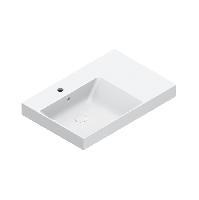 Catalano ZERO Раковина 75x50 чаша слева, с 1 отв. под смеситель, покрытие Cataglaze+, цвет белый глянцевый