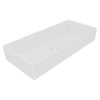 Раковина накладная 80х35,5 см GSG Ceramic Design Box BXLA80000, белый глянцевый