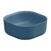 Раковина накладная 42 см GSG Ceramic Design Hit! HILAVQU42027, Denim Matt