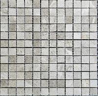pixmosaic PIX 330 Tundra Grey, чип 23х23 мм, сетка 305х305х4 мм, Полированная
