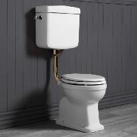 SIMAS Arcade/Londra/Lante Низкая труба с механизмом слива с боковой ручкой без подводки для бачка AR812, LO912, цвет бронза