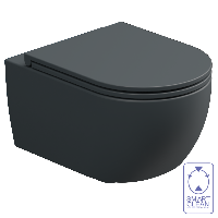 Чаша подвесного унитаза биколор GSG Ceramic Design Like LKWCSOBI000/028, White/Ebano Matt