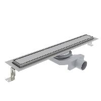 Plumberia Selection Трап душевой PS IN-TILE 6x80 2устор. накладка из нерж.стали, комбинир.затвор с горизонт. Выпуском Ду 50мм,40л/мин, браш.нерж.сталь