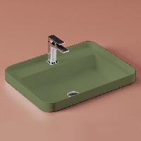 Artceram FUORI SCALA Раковина встраиваемая 60х45 см, 1 отверстие, цвет salvia