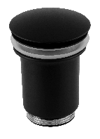 Донный клапан с переливом 1”1/4 Remer 905CC114NO, черный матовый