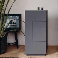 NOORTH milldue edition TOUCH Комплект мебели 410х400х880 мм., напольный, 3 ящика, слив в пол, раковина Milltek белая матовая, отделка Argilla матовый