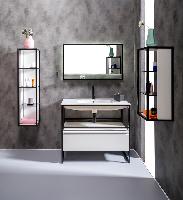 Тумба под консоль LOFT 100 белый, 1 полка