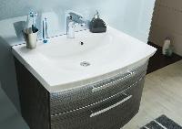 Puris Vuelta, тумба под раковину 700 мм, цвет белый высокоглянцевый