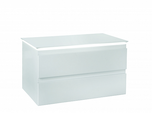 EB2083-J5 MADELEINE Тумба со столешницей и с подсветкой для накладной раковины, 80 см, цвет блес бел 