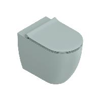 Catalano SFERA Унитаз напольный 55x35, безободковый, универс.слив, смыв Tornado, покрытие Twinglaze+, без крепежа, цвет Aqua Satinato